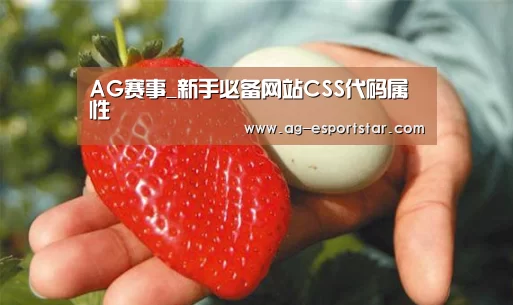 AG赛事_新手必备网站CSS代码属性(图3) AG篮球